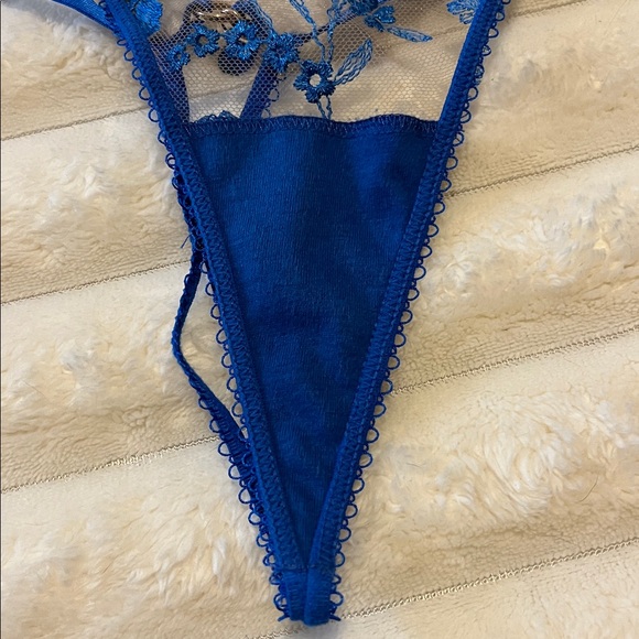 Honey Birdette “Whitney” Princess Blue Bra & Matching Thong Set! 💙 - Picture 10 of 14